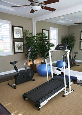 Treadmill in Home Gym